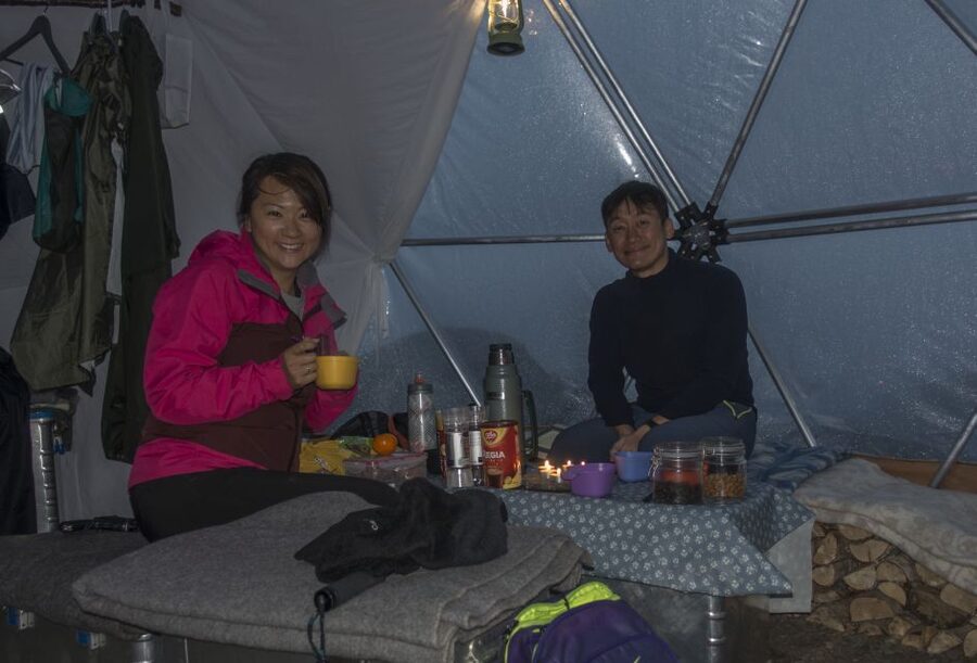 Overnight: Trolltunga Via Ferrata Sky Ladder Glamping - Dinner, stories, and a cold-weather night