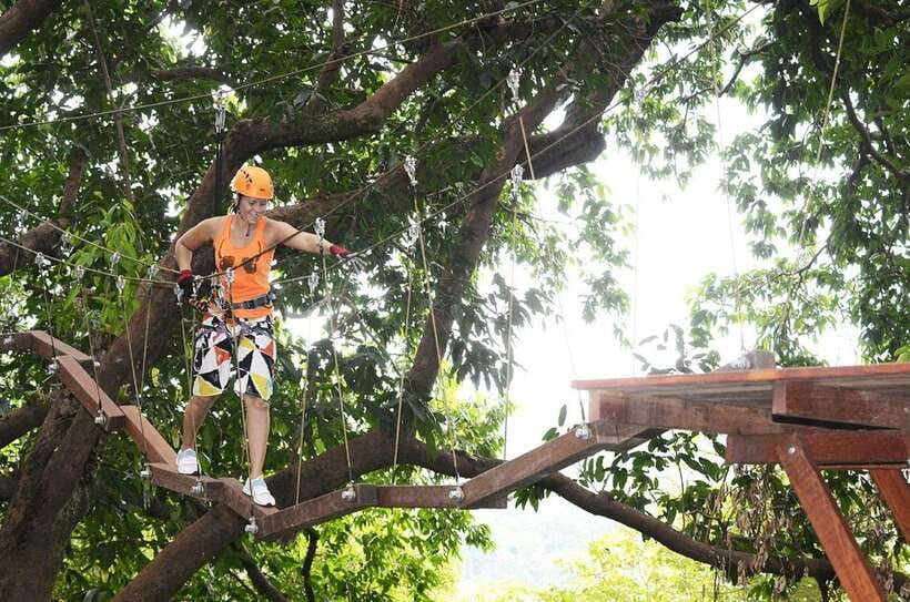 Phuket: Tickets to Zipline & Aerial Adventure Parks - Climbing to the first platforms