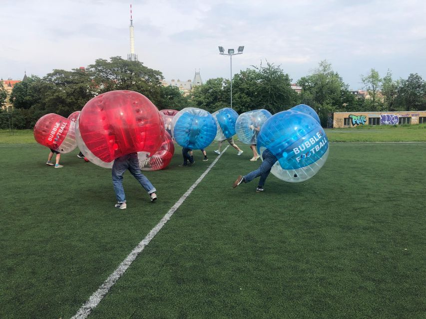 Prague: Bubbles football - Zorb Football in centrum - A comic contact sport in central Prague