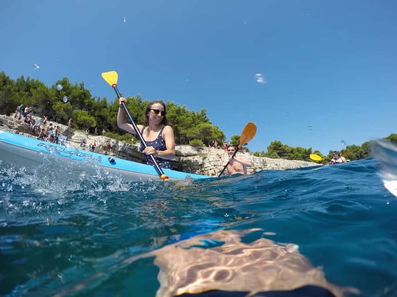 Pula: Muzil Canyon Kayak Tour, Snorkeling and Cliff Jumping - Inside the canyon and near the caves