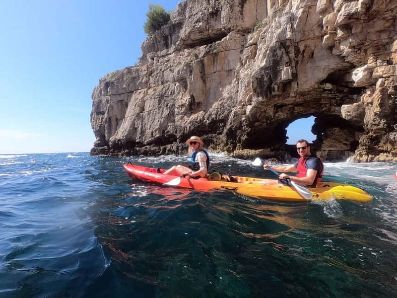 Pula: Sea Adventure – Boat, Kayak, Snorkeling & Cliff Jumps - The secluded beach break