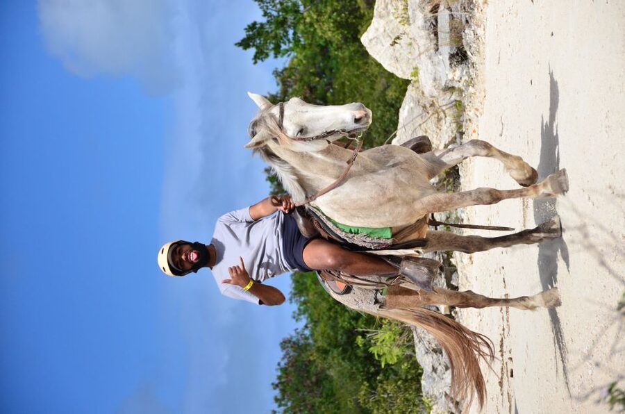 Punta Cana: Bávaro Adventure Park Horse Riding & Waterfalls - The Waterfall Pool: pleasant, but not natural