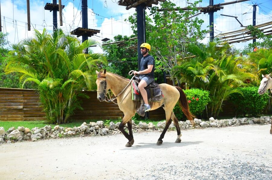 Punta Cana: Bávaro Adventure Park Horse Riding & Waterfalls - Dominican lunch and the rhythm of the day