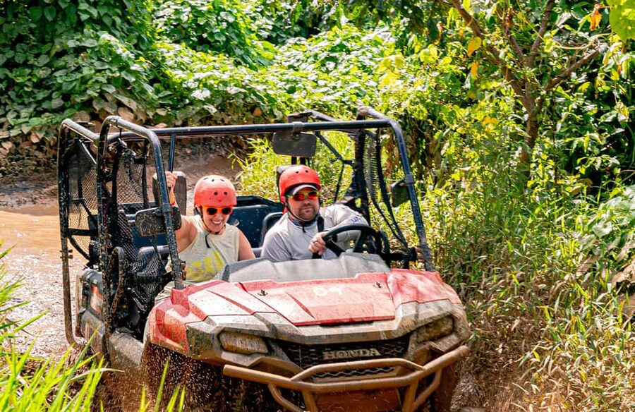 Punta Cana: Triple Jungle Adventure Park Tour with Tastings - The buggy ride: fun, dust, and modest off-road time