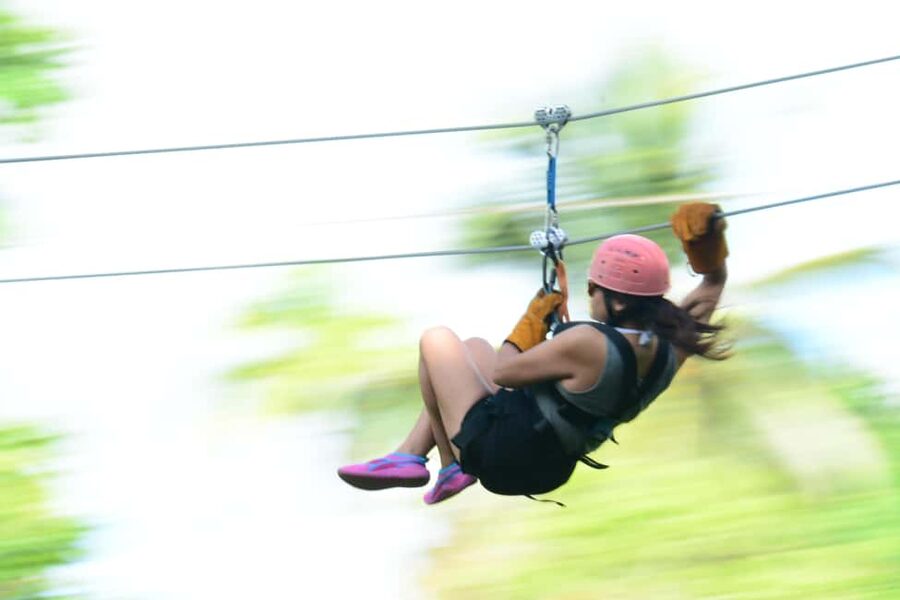 Punta Cana: Triple Jungle Adventure Park Tour with Tastings - A swim in the Anamuya River