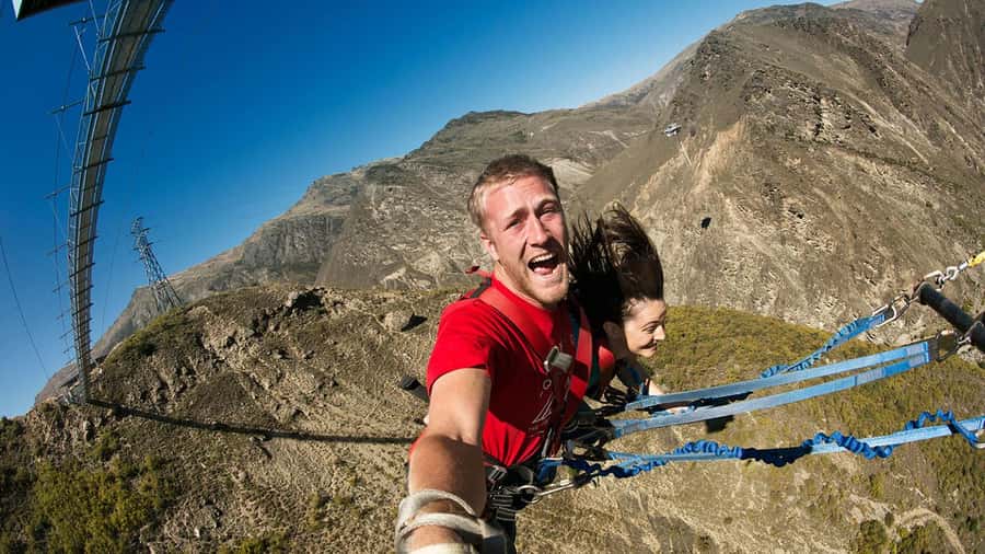 Queenstown: Nevis Canyon Swing - 70m Free-Fall! - The mountain road to the Nevis Playground