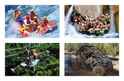 Rafting, Buggy or Quad, Zipline, Canyoning (4 in 1) Tour
