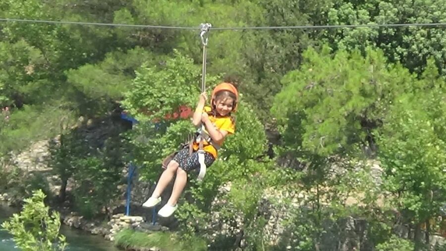 Rafting, Canyoning & Zipline, : 3-in-1 Adrenaline Tour - Ziplining above the Köprüçay River