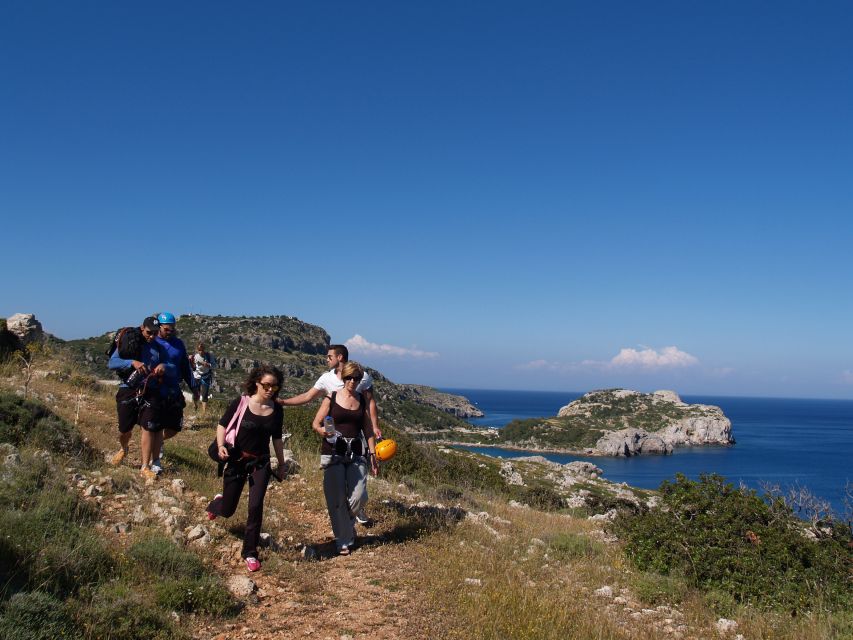 Rhodes: Ladiko Bay Rock Climbing and Rappelling Experience - Rappelling 35 meters beside a sea cave