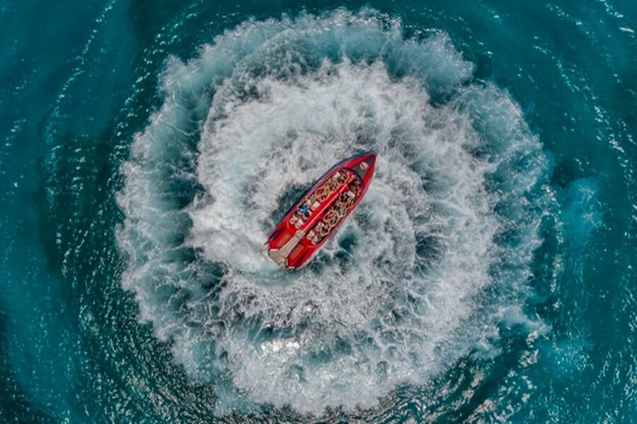 Rhodes Town: Adrenaline Jet Boat Adventure - The return run and the main stunt sequence