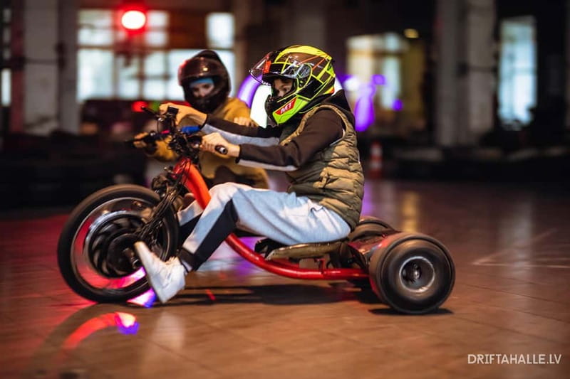 Riga | Drifta Halle: Extreme 20 minute ride on a drift trike - What the Drifta Halle ride is really like