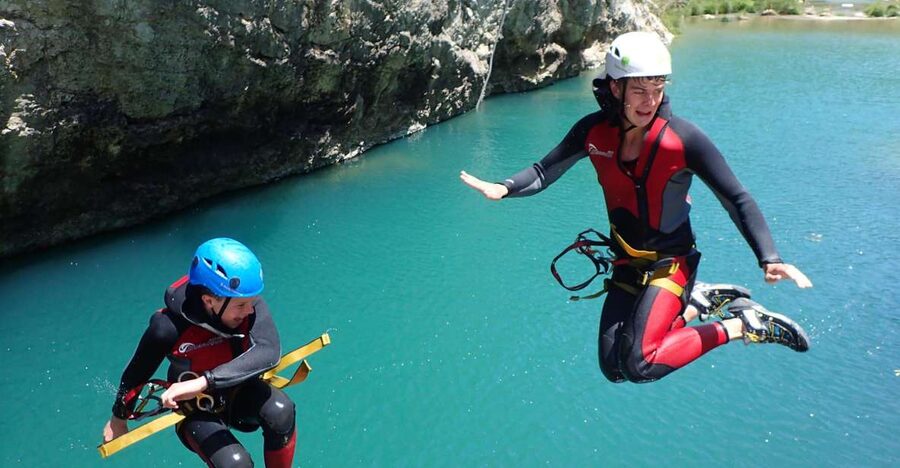 Ronda: Buitreras Canyoning Tour in "The Cathedral" - Crossing the Bridge of the Germans