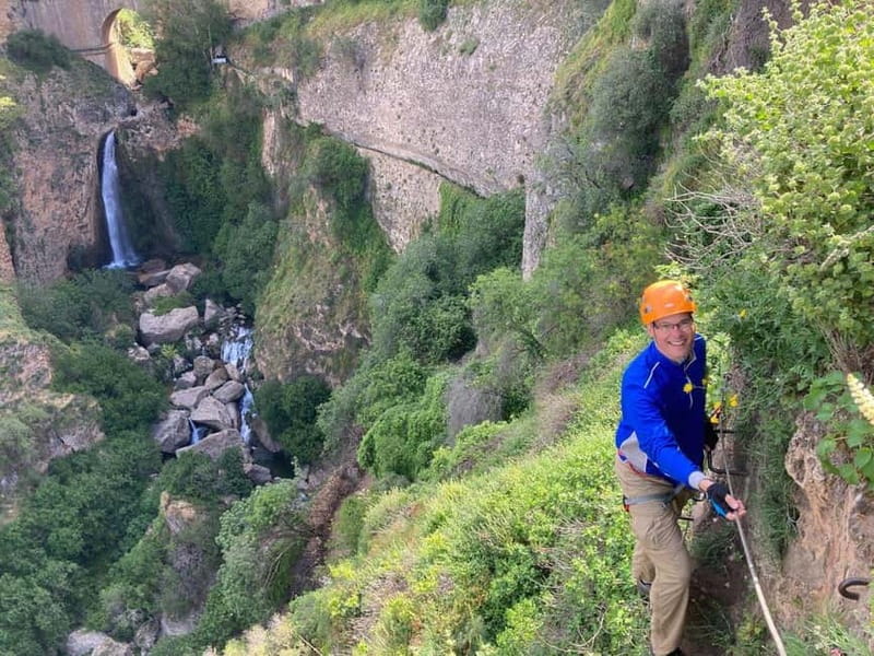 Ronda: Tajo de Ronda Via Ferrata Guided Climbing Tour - The views from below Puente Nuevo