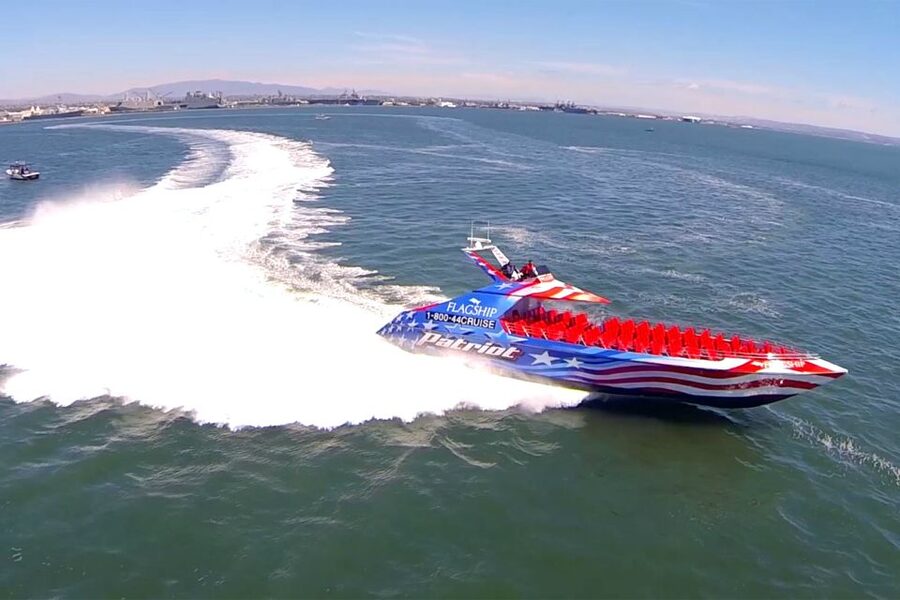 San Diego: Patriot Jet Boat Thrill Ride - How the 30-minute route feels