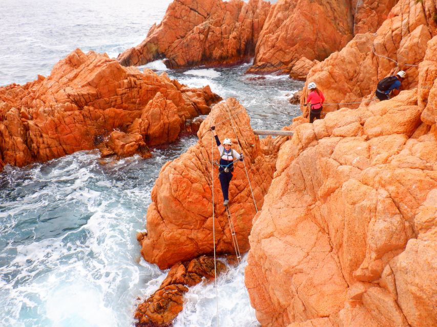 Sant Feliu de Guixols: Climb Via Ferrata Cala del Molí - The second section: more effort, more commitment