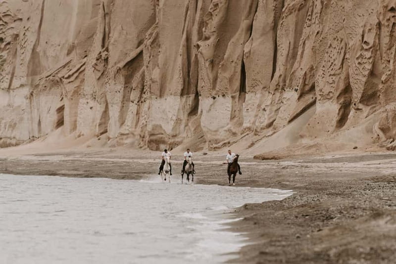Santorini: Extreme Horse Safari with Beach Gallop - Up through ravines and volcanic hills