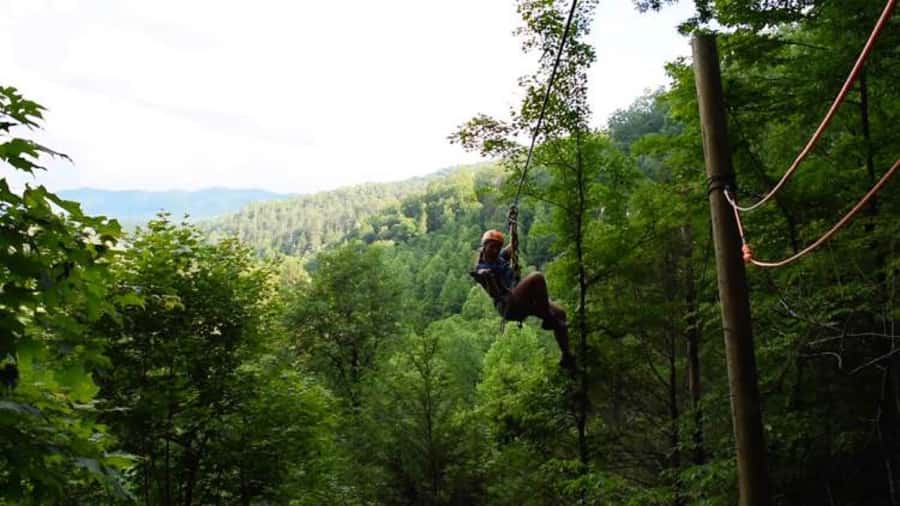Sevierville: Extreme Mountain Zip Lining Adventure - The tractor ride up the mountain