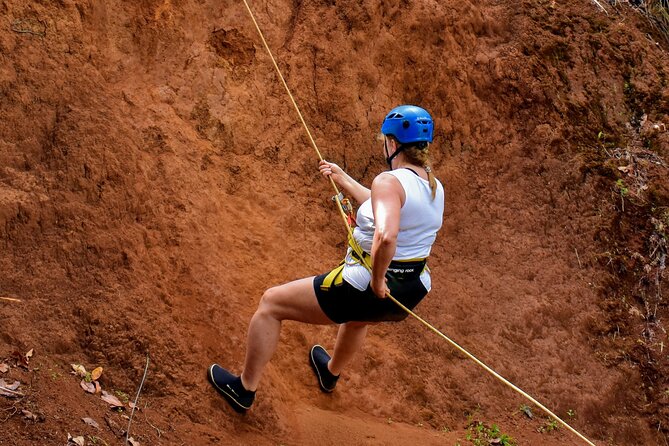 Small Group Waterfall Rappel in Lihue, Kauai - Papakolea Falls: the 60-foot challenge