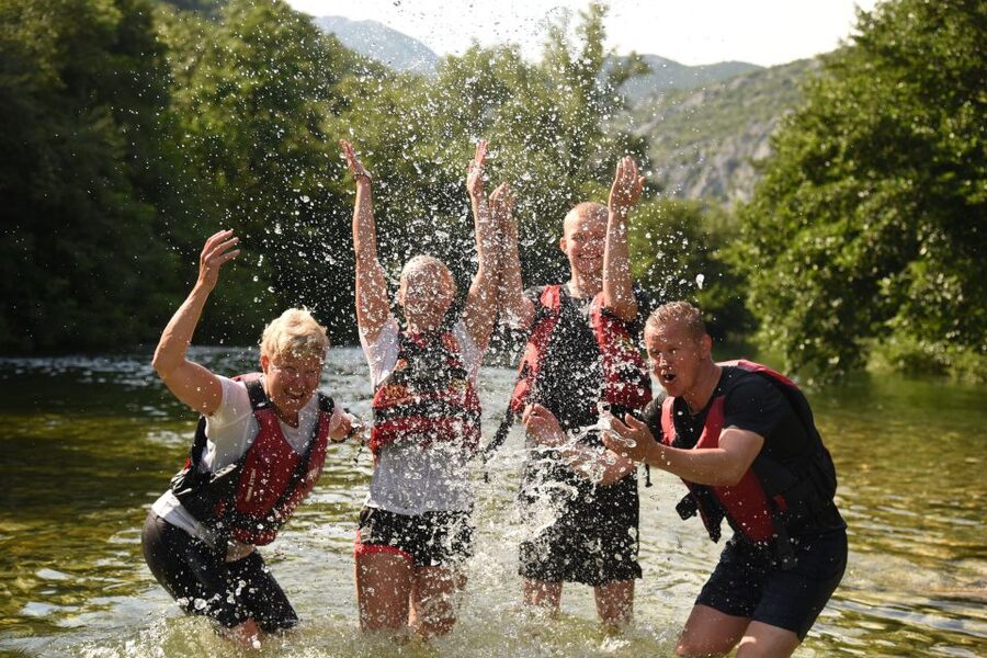 Split: Cetina River Rafting with Cliff Jumping and Cave Tour - Rapids that add fun without taking over