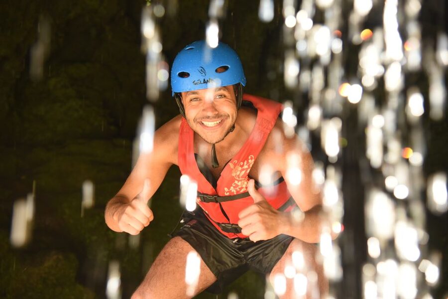 Split: Cetina River Rafting with Cliff Jumping and Cave Tour - The cave behind the waterfall