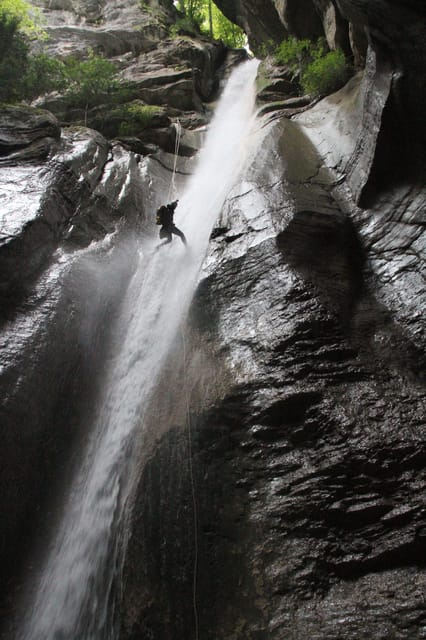 Talloires: Guided Canyoning Experience in Angon Canyon - Natural toboggans and refreshing water sections