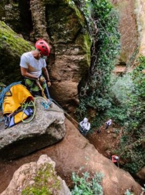 Tenerife: Guided Canyoning Experience in Los Arcos - Rappelling down volcanic ash walls