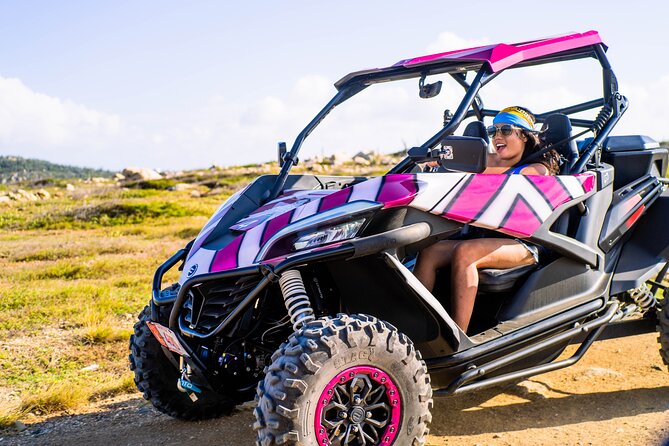 ThrillSeekers: Aruba UTV Tour & Cliff Jump at Natural Pool - Bushiribana Gold Mill Ruins in 15 minutes
