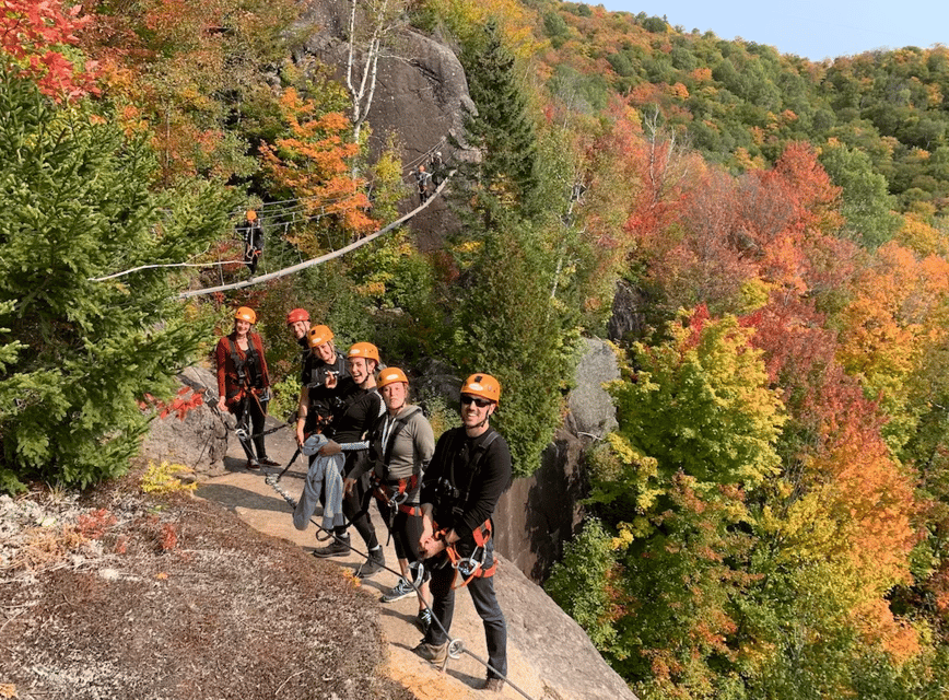 Tyroparc: Via Ferrata and Hiking in the Laurentians - Starting at Tyroparc near Sainte Agathe-des-Monts
