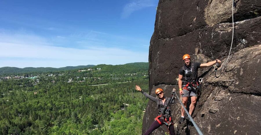 Tyroparc: Via Ferrata and Hiking in the Laurentians - The 700-meter hike back to base camp