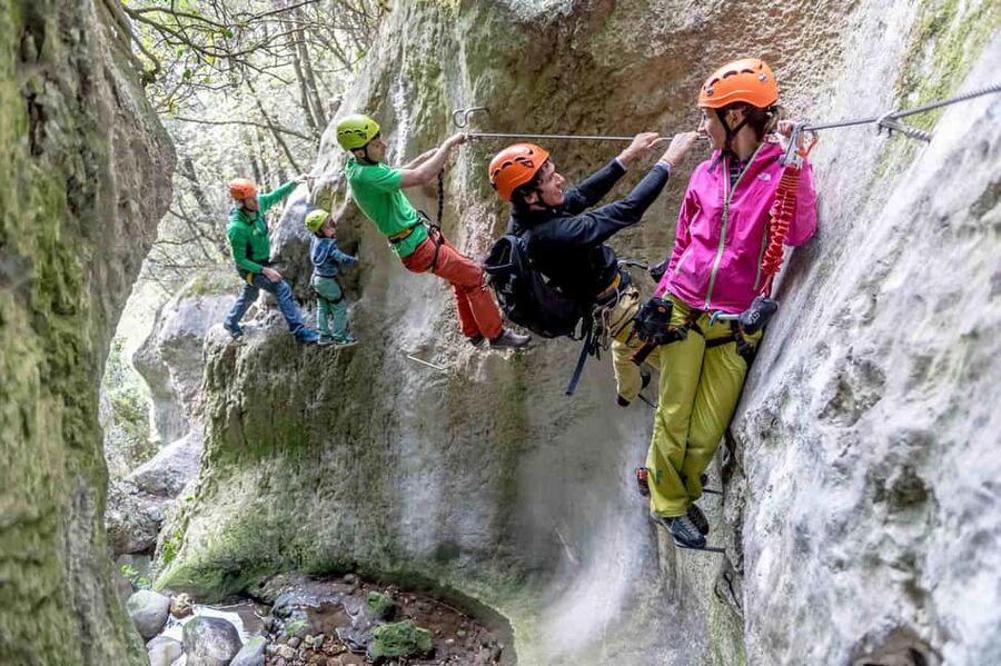 Via Ferrata Rio Sallagoni - Rio Sallagoni turns a gorge into a climbing route