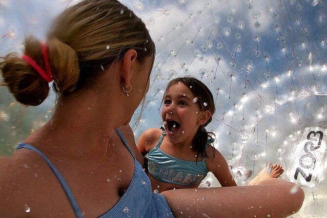 Zorb Inflatable Ball Ride from Mount Ngongotaha in New Zealand - The Sidewinder is longer, twistier, and harder to predict