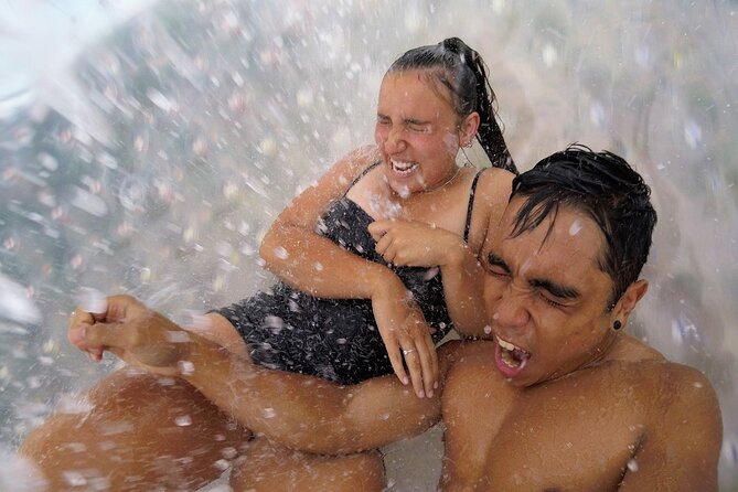 Zorb Inflatable Ball Ride from Mount Ngongotaha in New Zealand - The hot tubs and sauna are part of the appeal