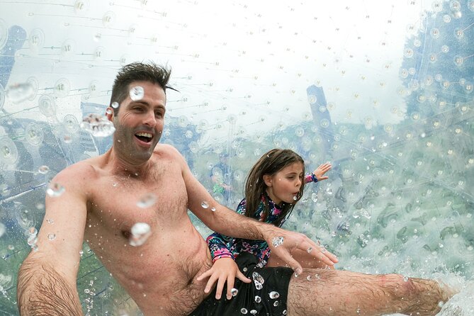 Zorb Inflatable Ball Ride from Mount Ngongotaha in New Zealand - Superman entry, then a very strange ride